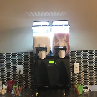 Forget the ice cream cone, come in for a cool, refreshing wine slushy