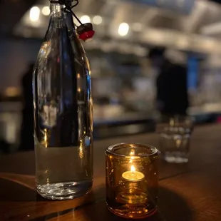 Candlelit Bar Seating