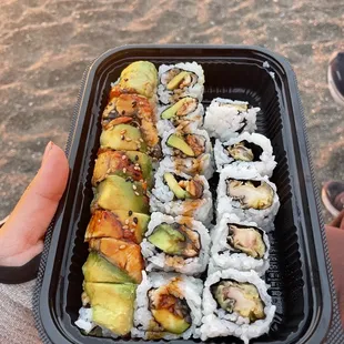 Rolls including Dragon Roll