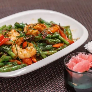 shrimp and green beans
