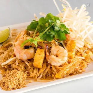 shrimp and noodles