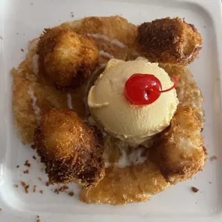 Fried Banana with Ice Cream