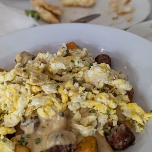 Tchoup bowl with sausage