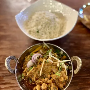 Chana Malala and Basmati rice