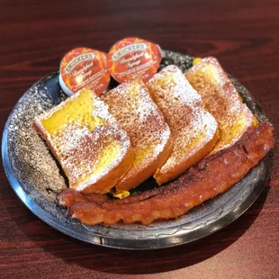 French toast with bacon.