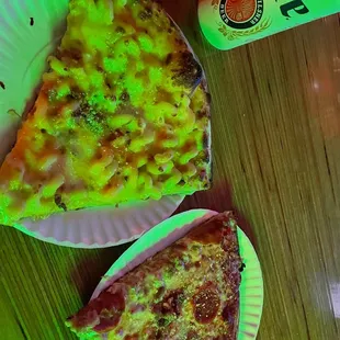 Pizza and a cold one