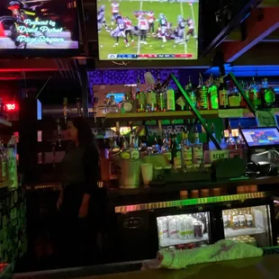Bar area with TVs