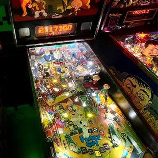 Pinball (Family Guy) here; there's a mini pinball machine in the upper right of this set!