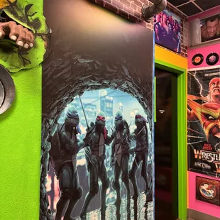 Ninja Turtles wall
