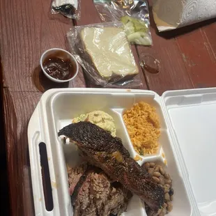 #6 Brisket Plate with Rib