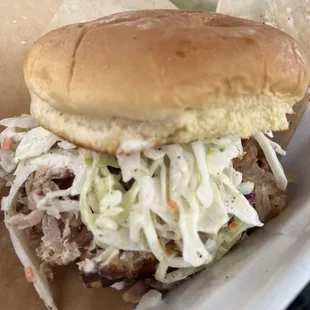 Pulled Pork Sandwich with Cole Slaw!