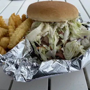 Slammer--some of the best pulled pork and Cole slaw ever