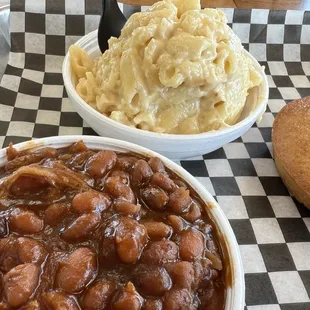 BBQ Beans and Mac &amp; Cheese