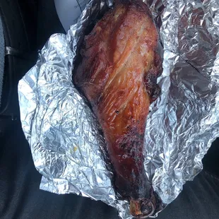 Smoked Turkey Leg.  Smoked VERY well, looks AMAZING, very tender, I may get another
