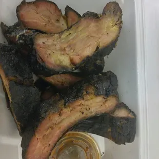 Some of the most Smokey, best tasting ribs I have ever had. And they are served with true southern hospitality.