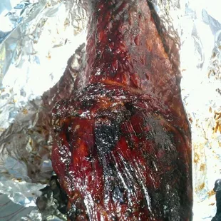 Smoked Turkey Leg, hot n fresh off the grill