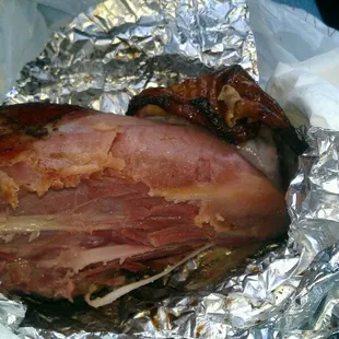 All yummy meat, smoked turkey leg