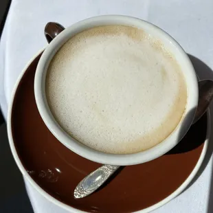 Vanilla latte with almond milk