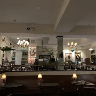 the interior of a restaurant