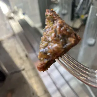 The scallion pancake? Two of this size. Mmm. Not a pancake and arrived cold.