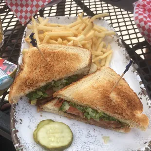 BLT with fries ! Yum