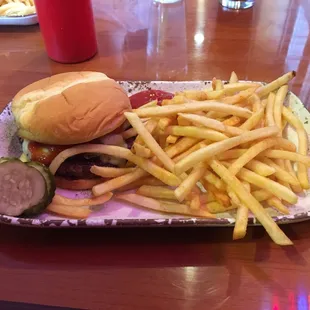 Mushroom and Swiss burger