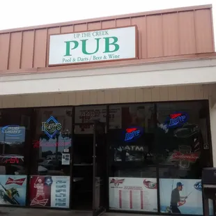 the front of the pub