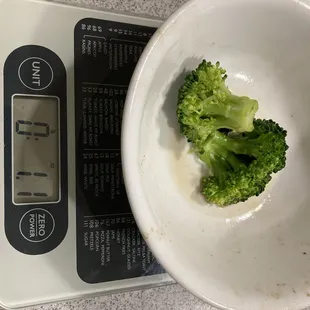 The broccoli from &quot;chicken teriyaki&quot;