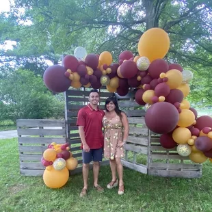 Amazing balloon backdrop!