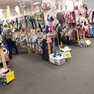 Tons of clothes to chose from