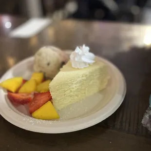 Japanese inspired cheesecake, honey brick toast, and vanilla crepe cake.