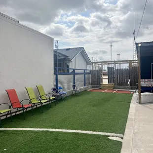 outside