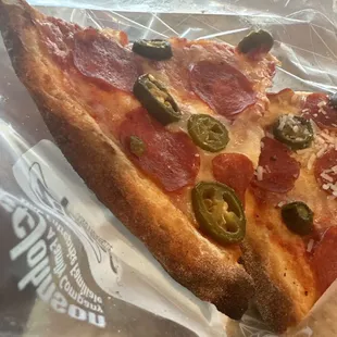 Solid New York style pizza