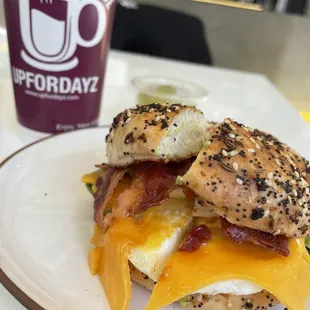 Breakfast Bagel Sandwich