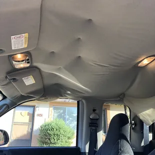 Sagging headliner