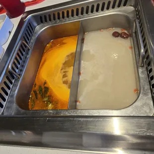 Half and half broth