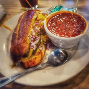 brats and Buffalo chili