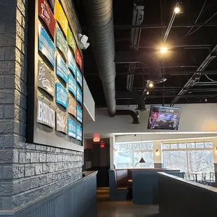 the interior of the restaurant