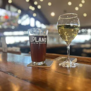 Irish red and chardonnay