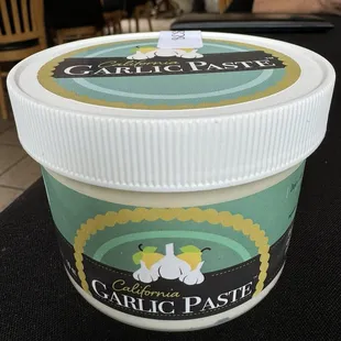 Delicious garlic sauce that they sell in house and on Amazon.