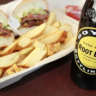Nice lunch especially with a Boylan Root Beer!