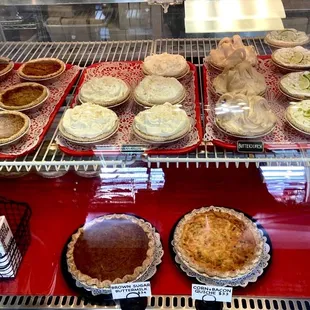 a variety of pies