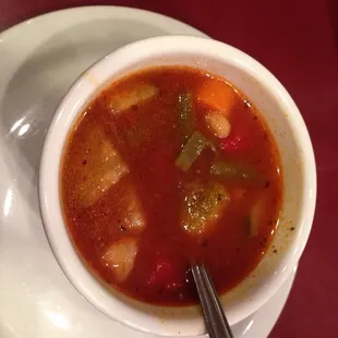 Vegetable soup. Soup of the day