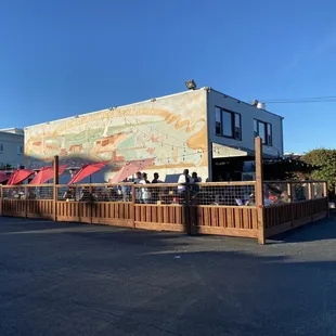 Enjoy the Santa Cruz sunshine on our outdoor patio, with heat lamps available!