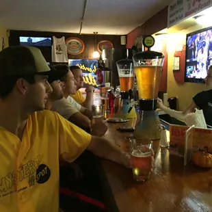 Bring your crew and watch the game at the bar!