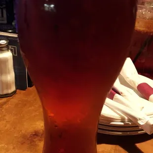 The tall is TALL! This is their seasonal Sam Adams on draft. Today it's Oktoberfest!