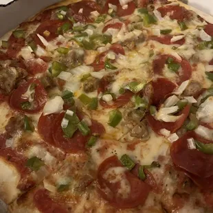pizza, food