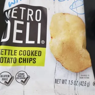 a bag of potato chips