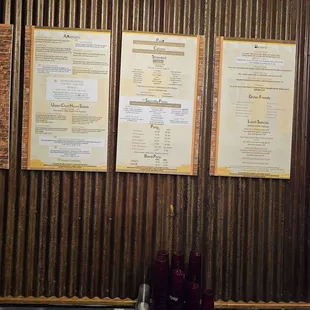 Menu board