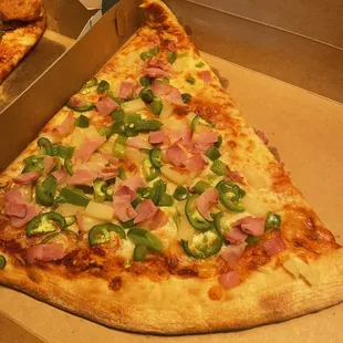 Hawaiian Pizza with jalapenos